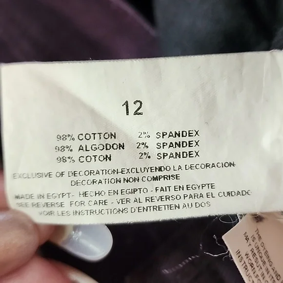 Gloria Vanderbilt Amanda Women's Purple Jeans - Picture 3 of 9